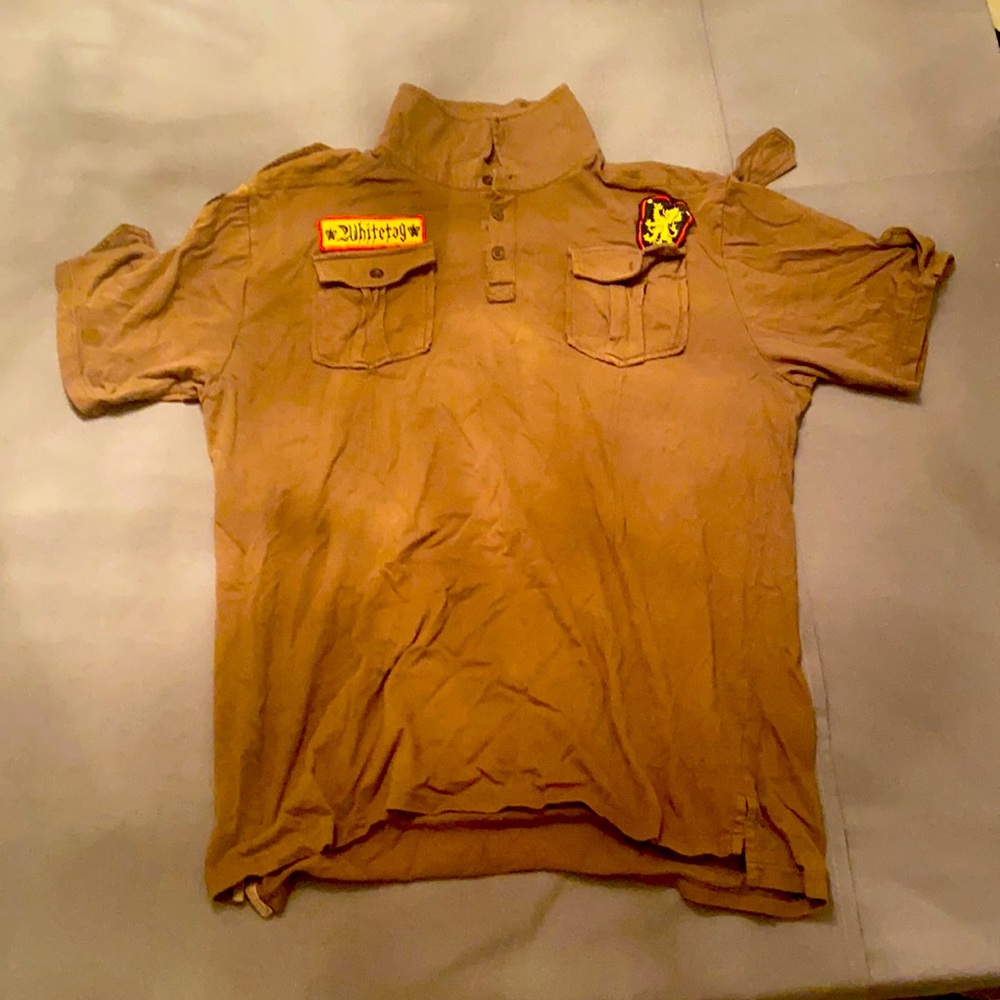 Brown vintage shirt.